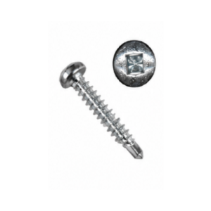 Pan Head Square Drive Self-Drilling Screw – #8 x 1"