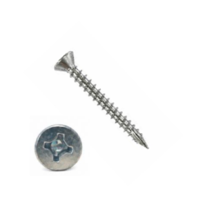 Philip & Square Drive Double CSK Head Chipboard Screw – 4.5mm x 1-1/4"