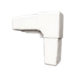 Traditional Fixed Screen Corner – White PVC