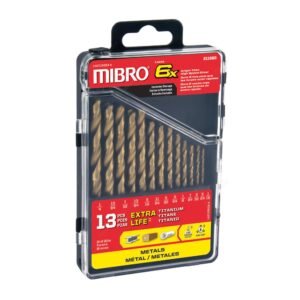 MIBRO Titanium Nitride Drill Bit Set – 13 pcs