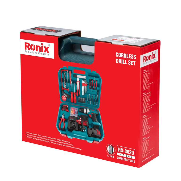 20V Cordless Drill Driver Set – 53 pcs with Hand Tools - Image 20