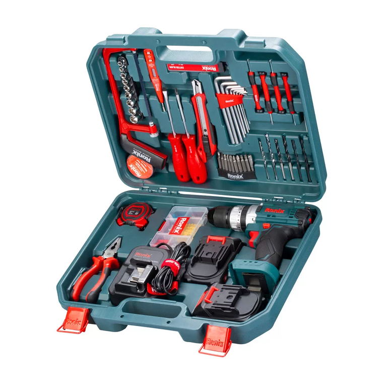 20V Cordless Drill Driver Set – 53 pcs with Hand Tools - Image 19